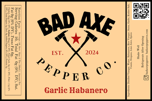 Garlic Habanero Hot Sauce (10oz)